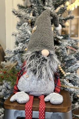 Grey XL Dangle Arm Gnome