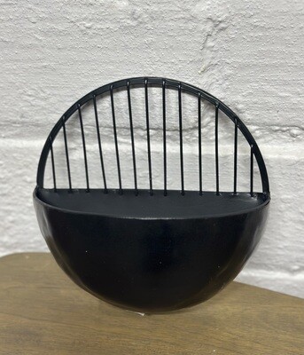 Round Black Wall Planters