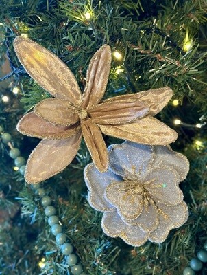 Clip On Flower Ornament