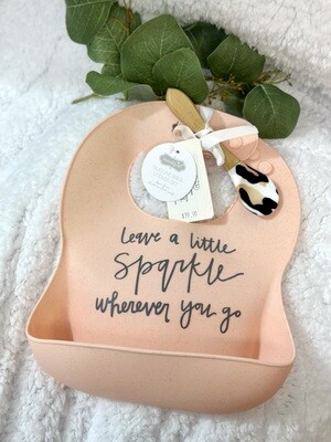 Sparkle Silicone Bib Set