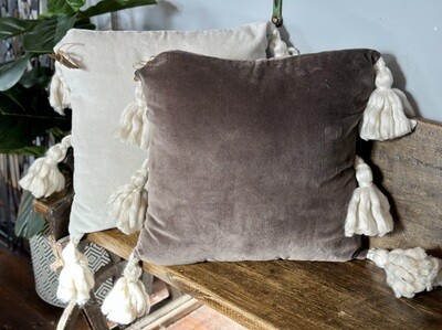 Grey Velvet Pillows