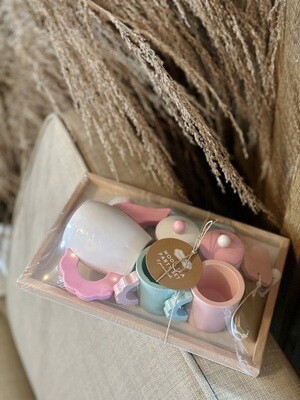 Wood Tea Party Set