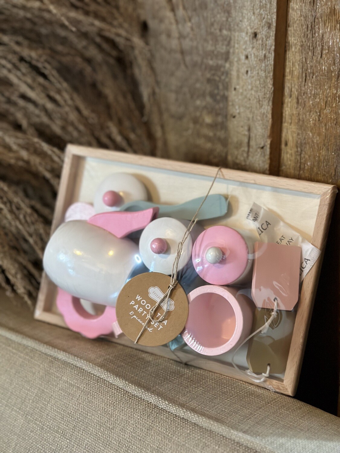 Wood Tea Party Set