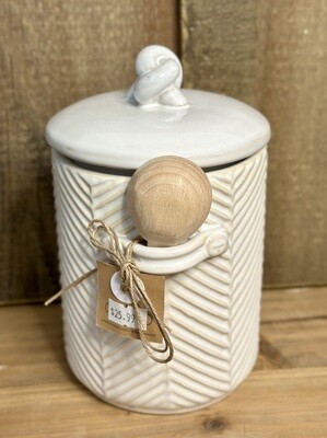 Textured Coffee Canister