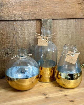 Gold Glass Vases