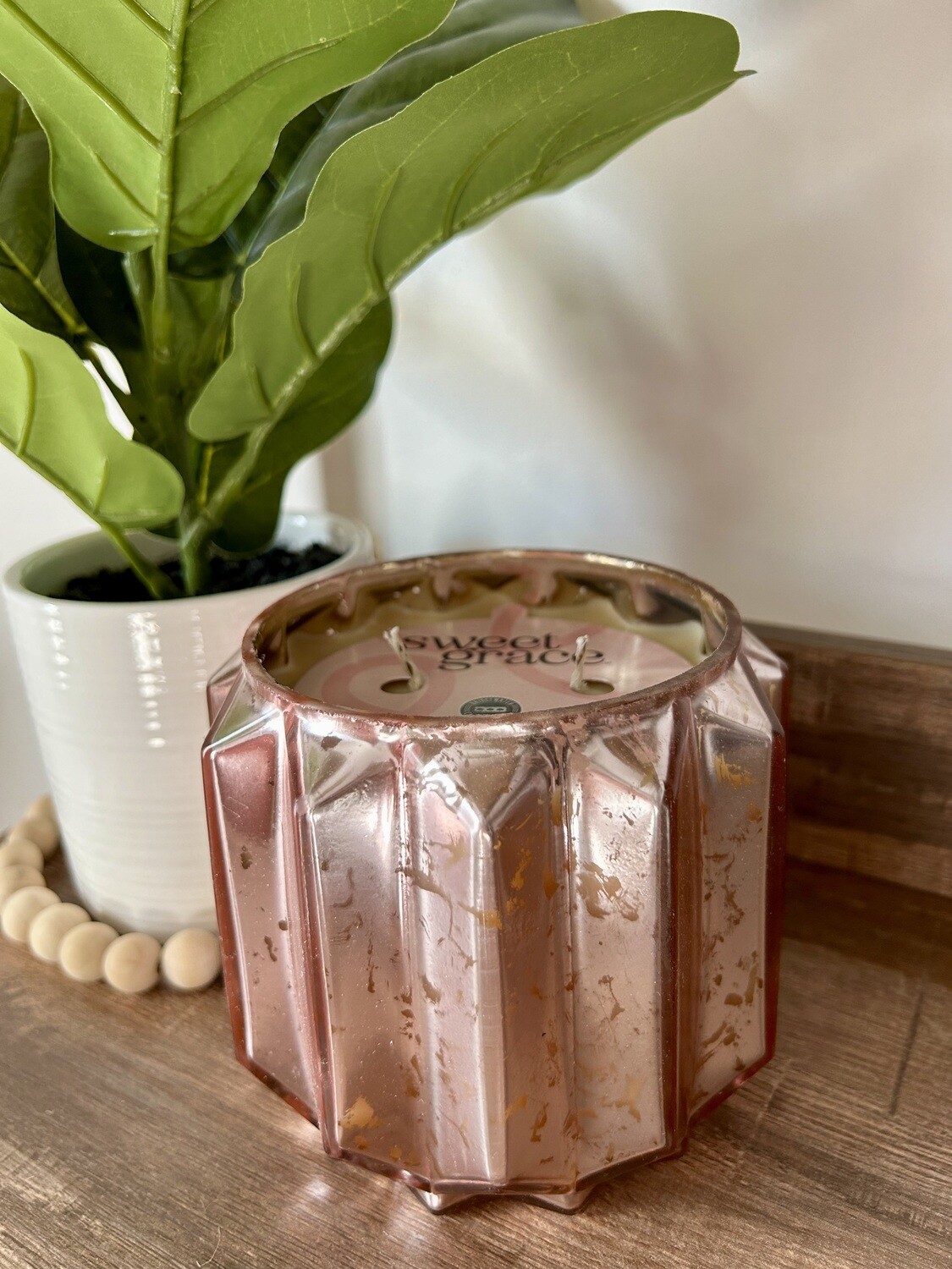 Sweet Grace Two-Wick Large Geometric Candle
