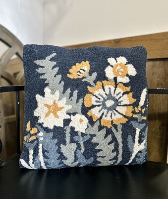 Woven Floral Pillow