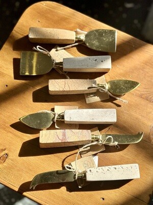 Marble &amp;  Travertine Cheese Utensils