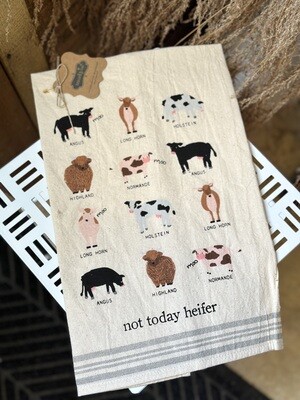 Not Today Heifer Towel