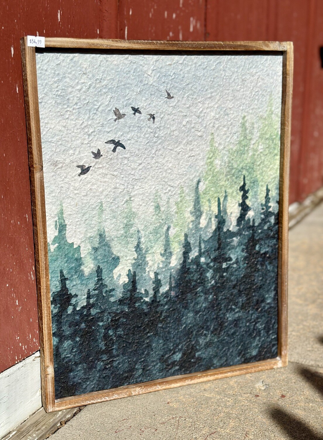 Water Color Forest Painting