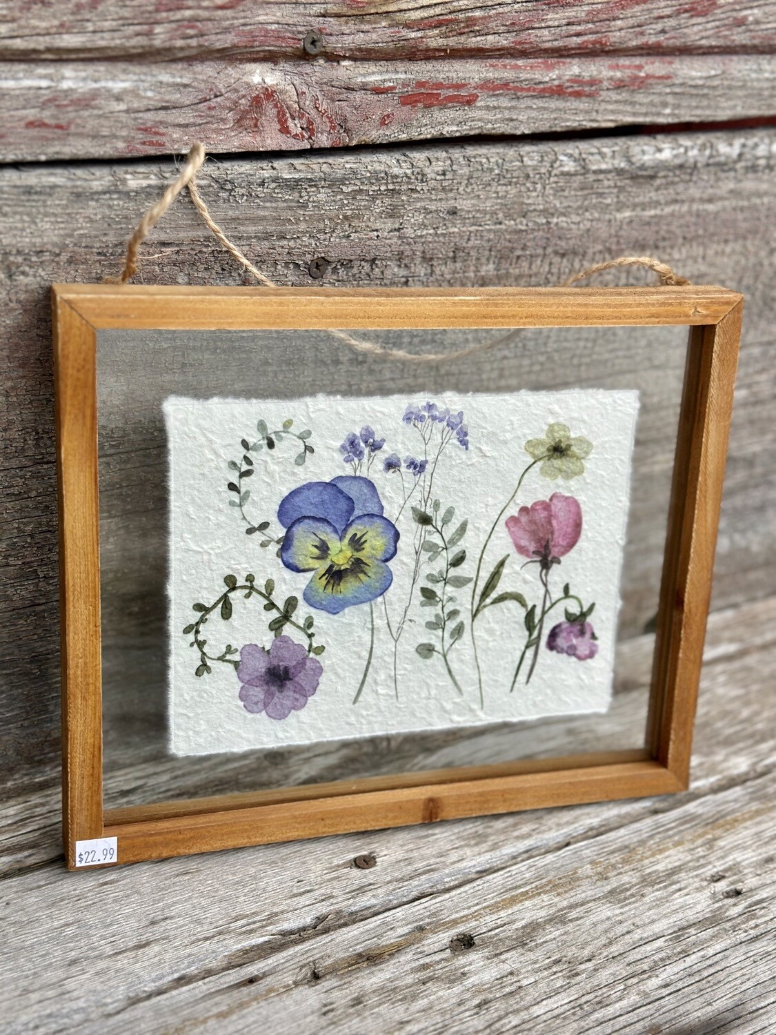 Windowpane Wildflowers Frame