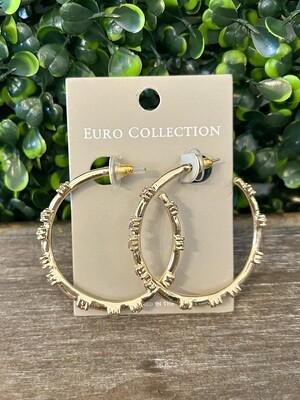 Crystal Hoop Earrings