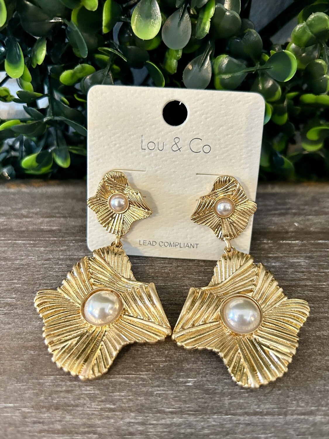 Vintage Flower Statement Earrings