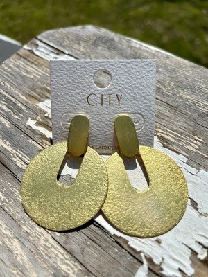 Chunky Circle Dangle Earrings