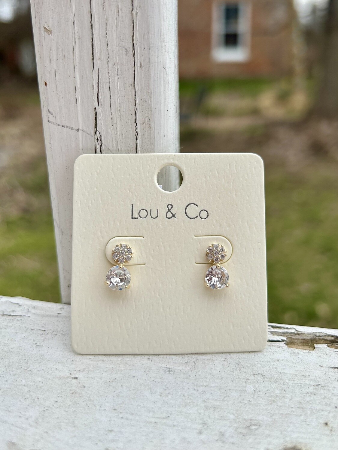 CZ Dainty Dangle Earrings