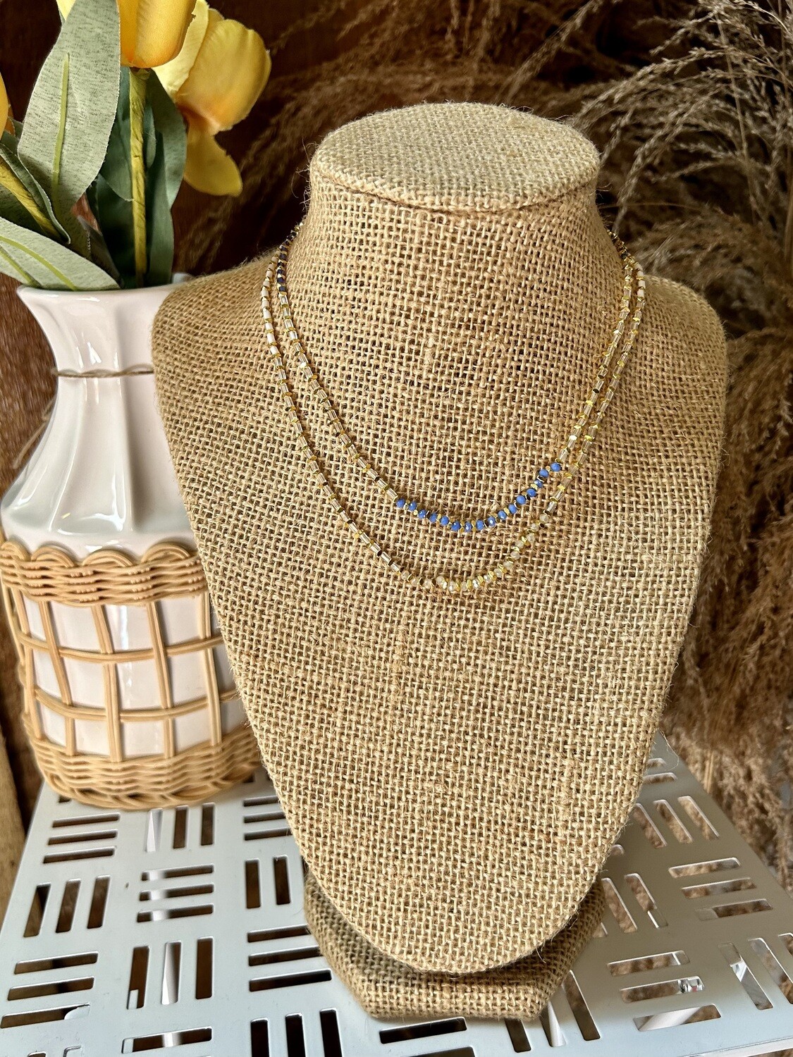 Gold and Beads Necklace