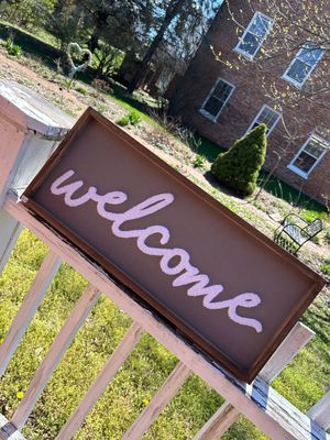 Welcome Boucle Plaque
