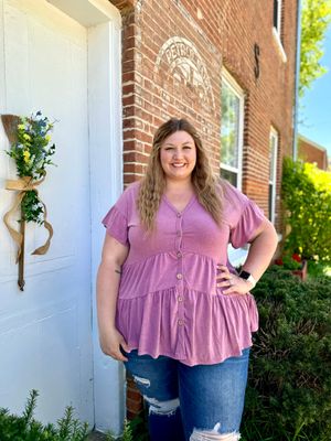 Plus Tiered Babydoll Tunic