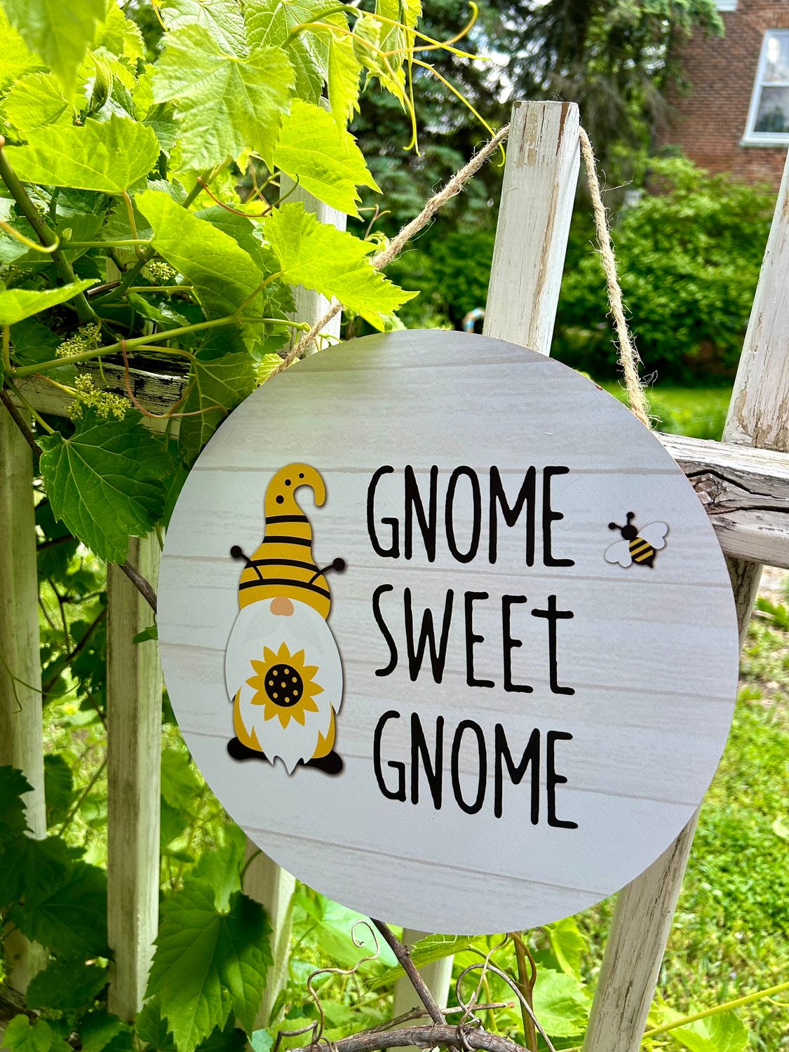 Gnome Sweet Gnome Wall Sign