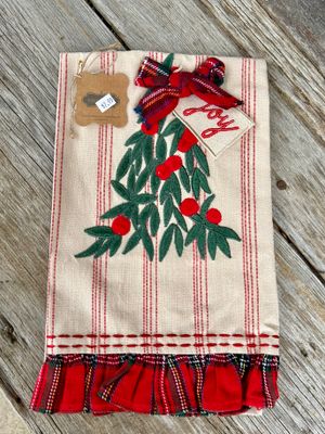 Christmas Ruffle Towels