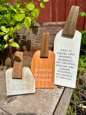 Pumpkin Plaque Decor