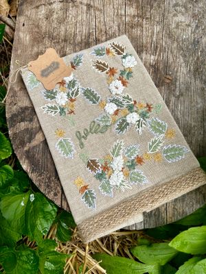 Leaf Embroidered Towels