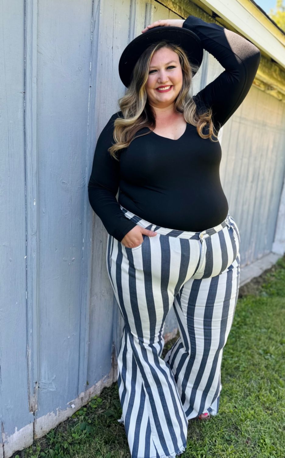 Plus Striped Flares