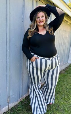 Plus Striped Flares