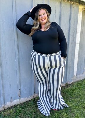 Plus Striped Flares