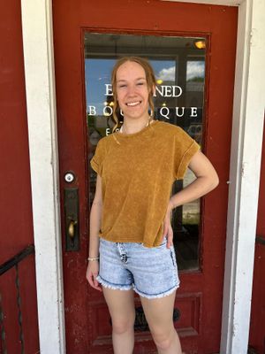Mid Rise Acid Wash Jean Shorts