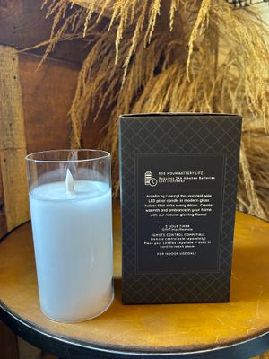 Ardella White LED Wax Candles