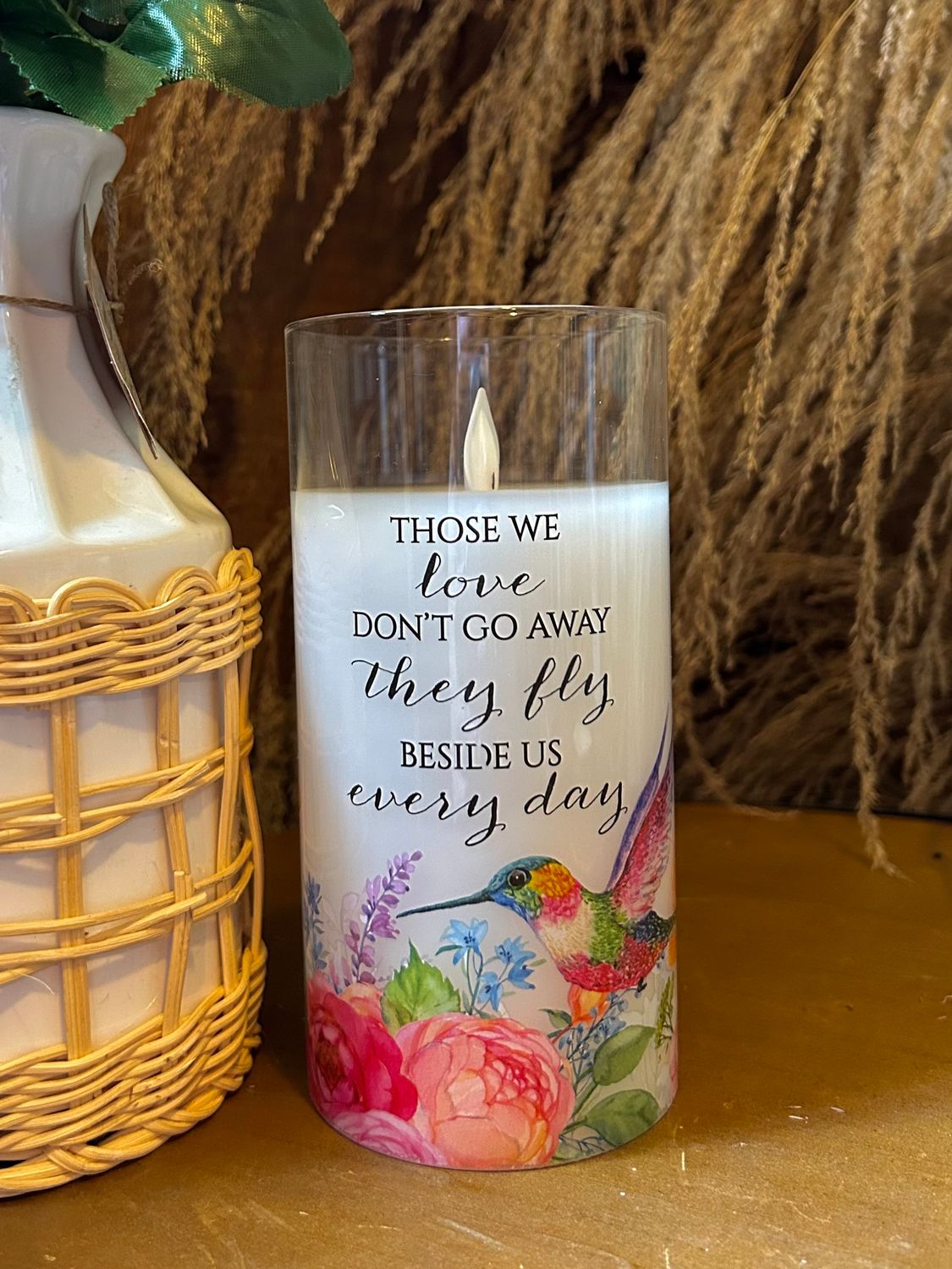 3x6 Spring LED Wax Pillar Candle