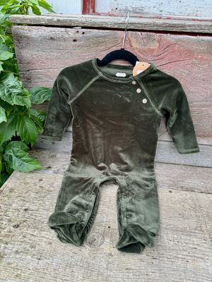 Olive Velour Sleeper