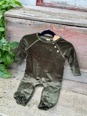 Olive Velour Sleeper