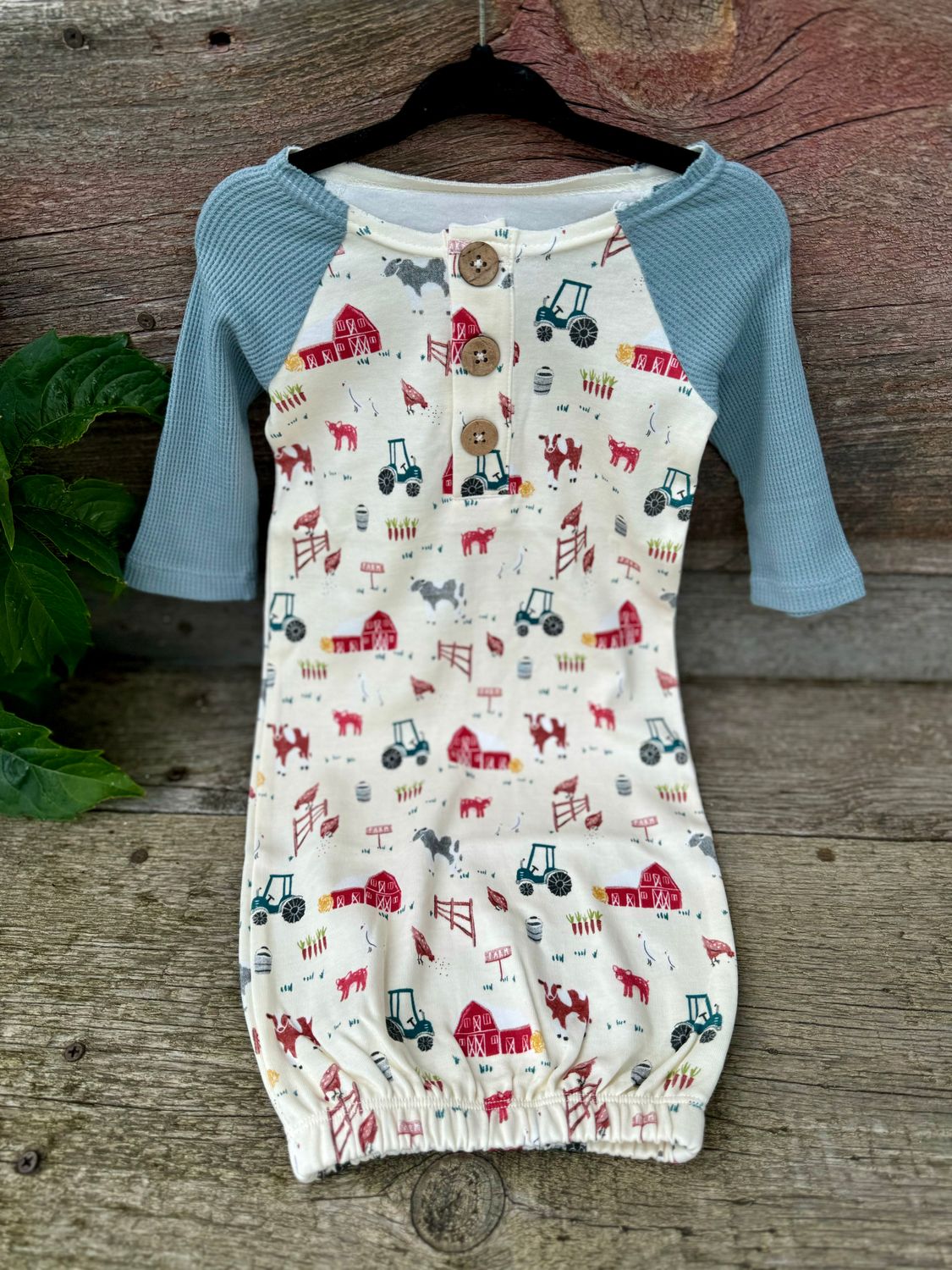 Farm Print Gown
