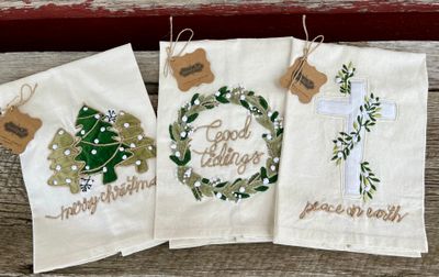 Xmas Applique Towels