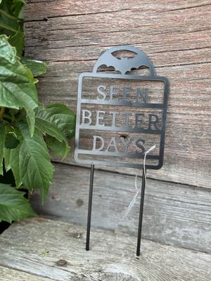 Halloween Metal Message Signs