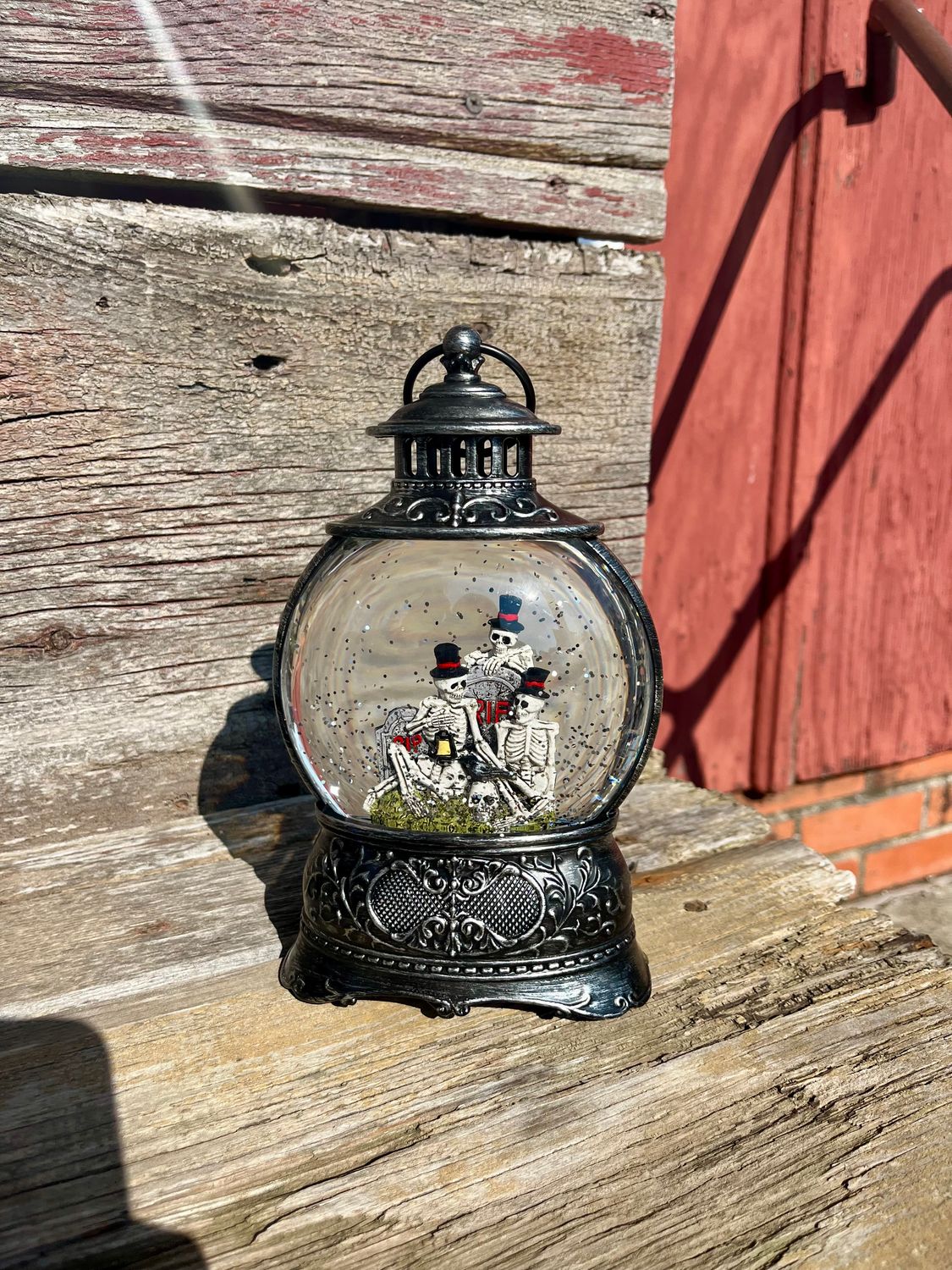LED Glow Up Snow Globe Lantern