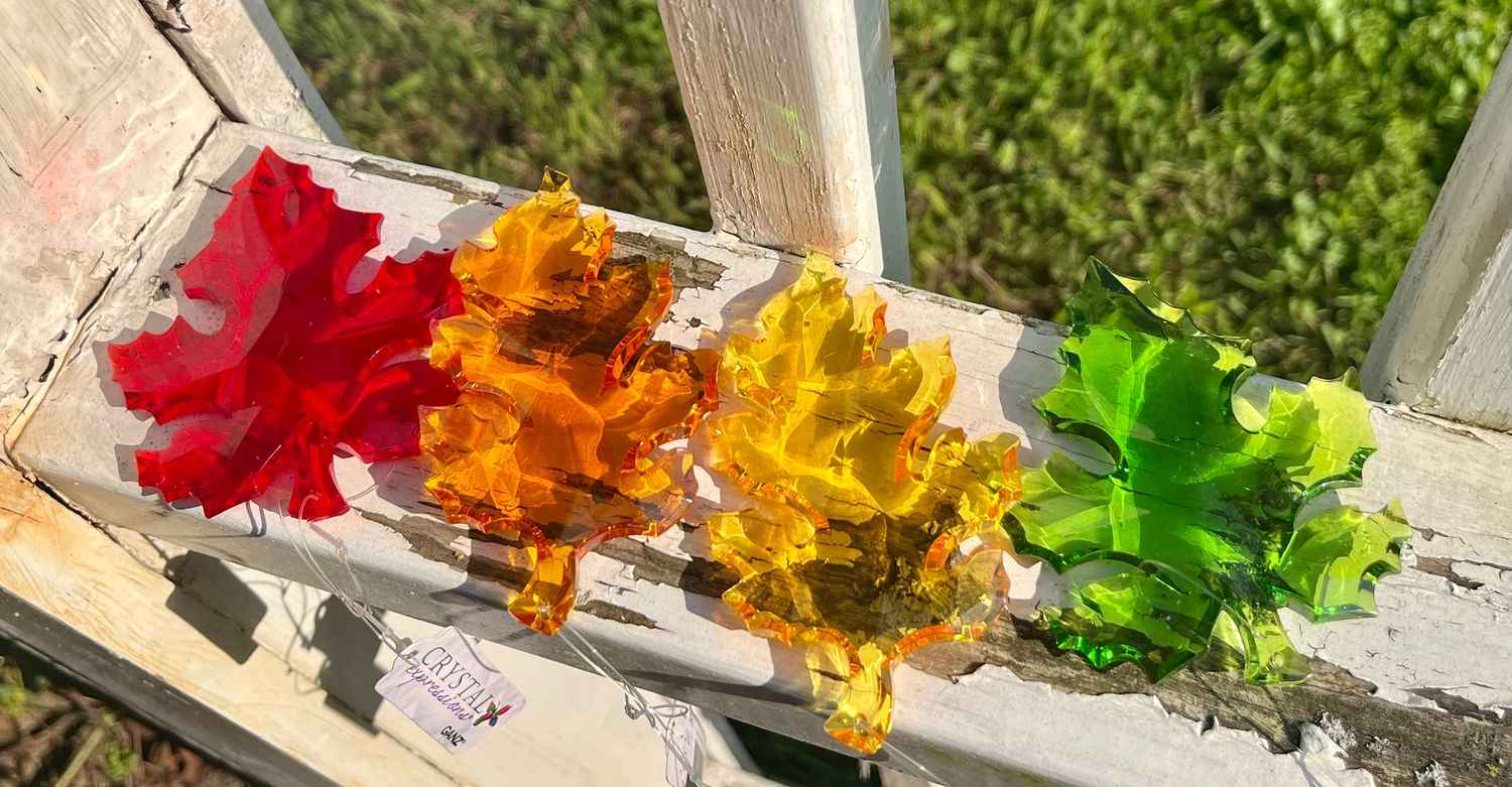 4&quot; Fall In Love Leaf Ornaments