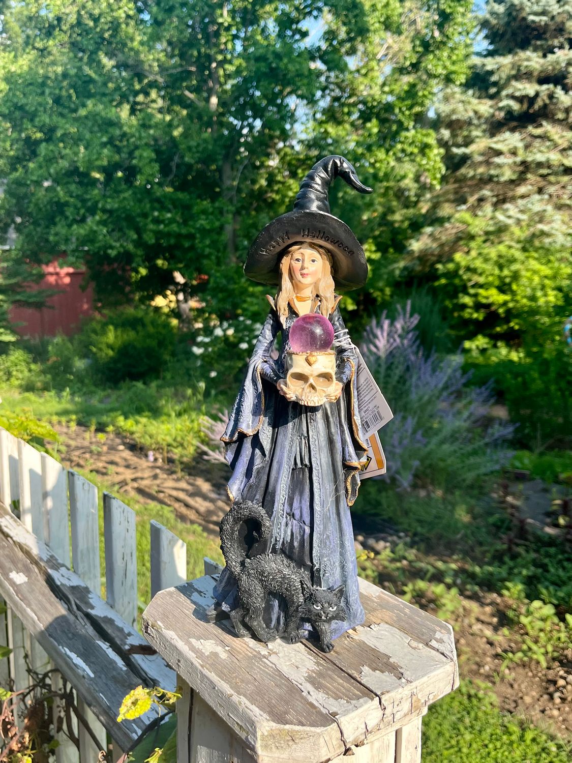Light Up Witch Figurine