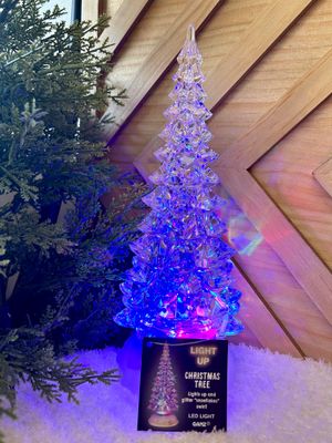 Light Up Swirling Glitter Tree