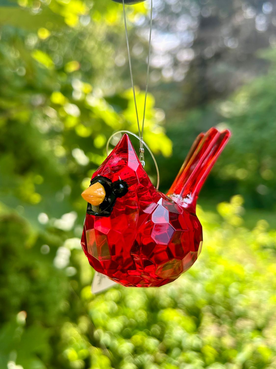 Elegant Crystal Cardinal Ornament 
