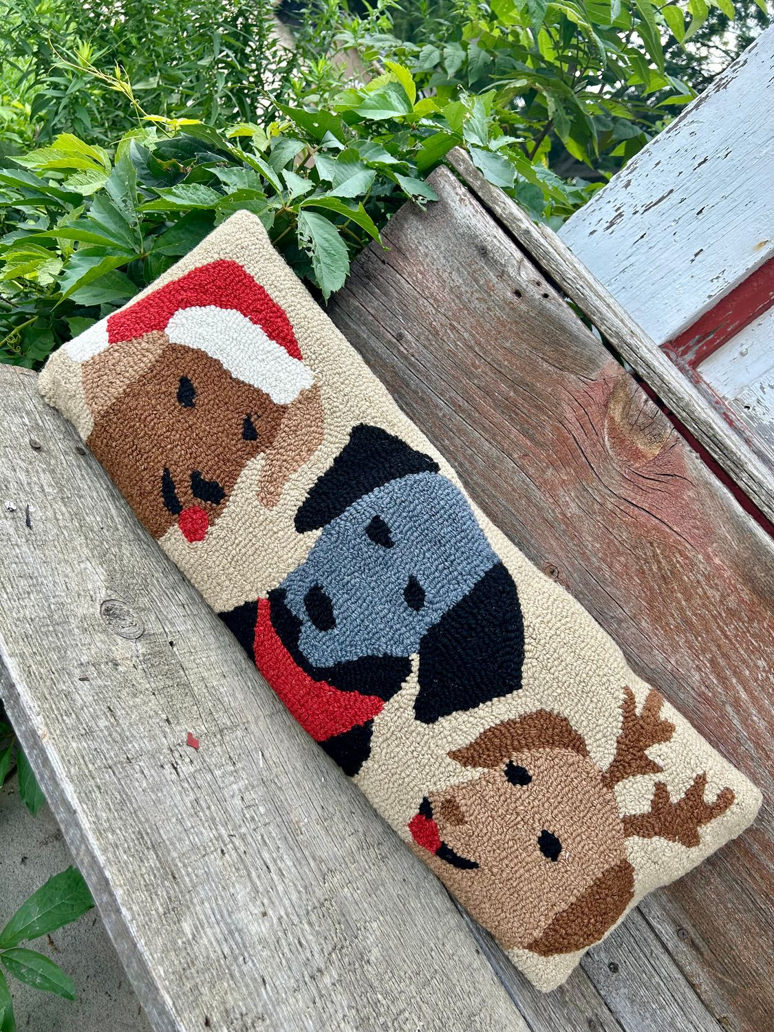 Christmas Dog Long Pillow