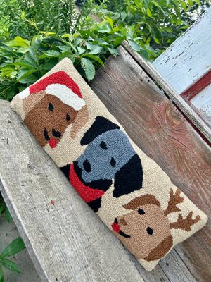 Christmas Dog Long Pillow