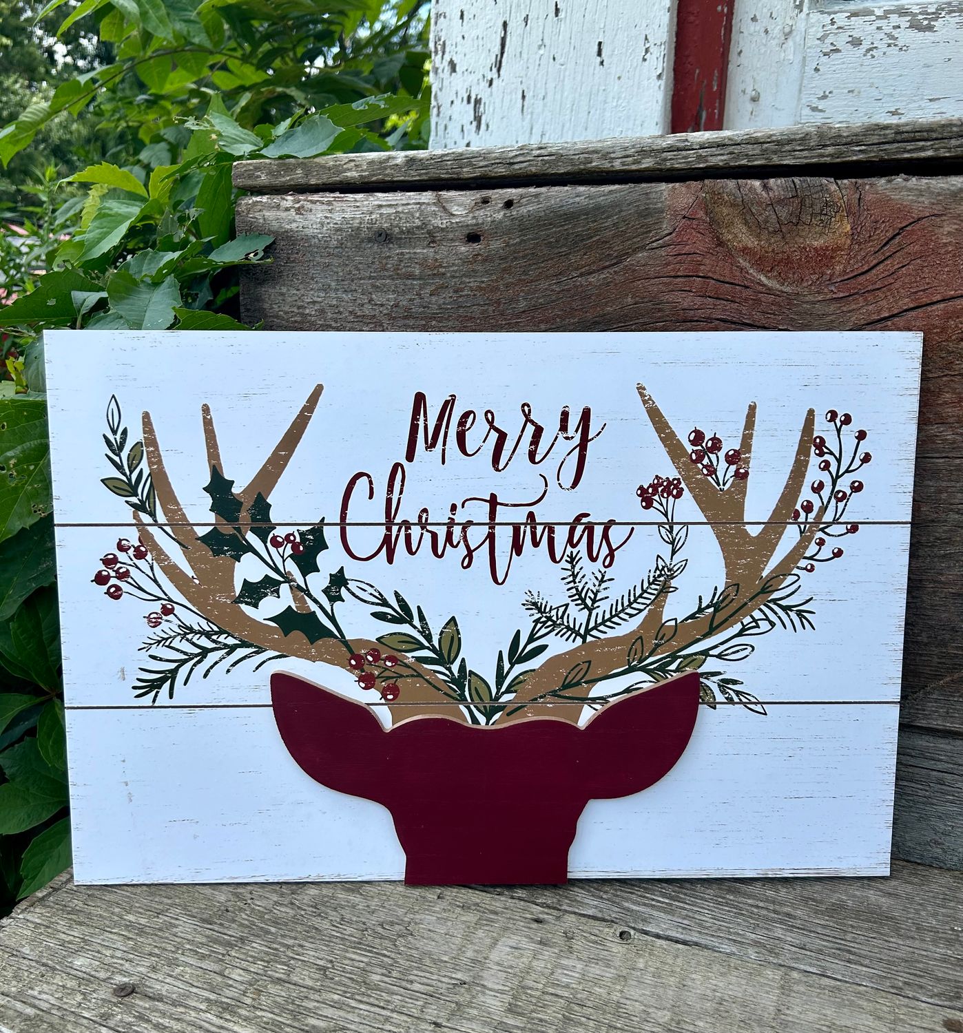 Merry Christmas Wall Plaque