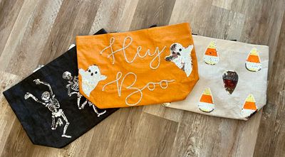 Halloween Sparkle Tote Bags