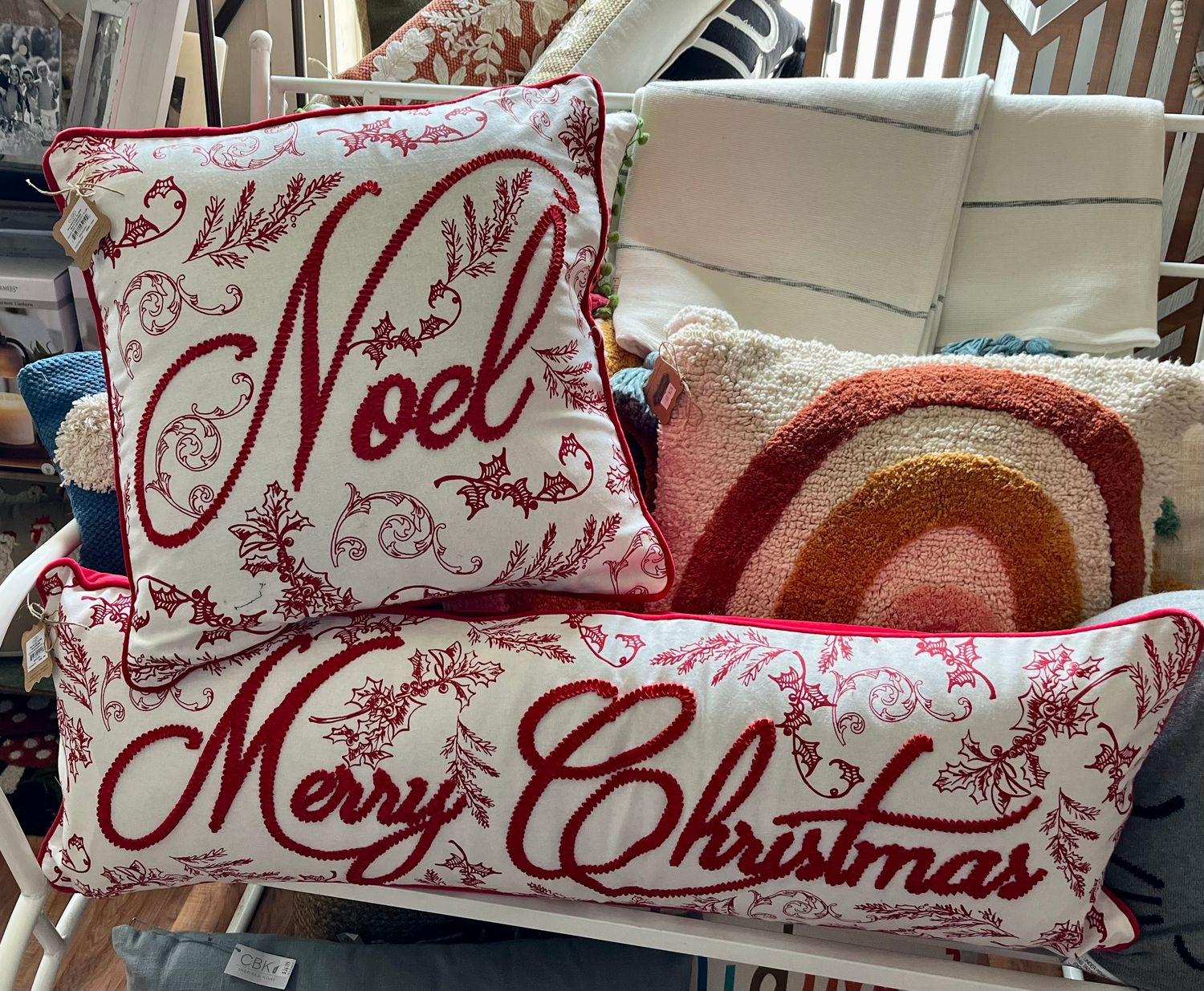 X-Mas Embroidered Pillows