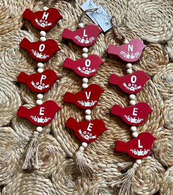 Cardinal Word Ornaments