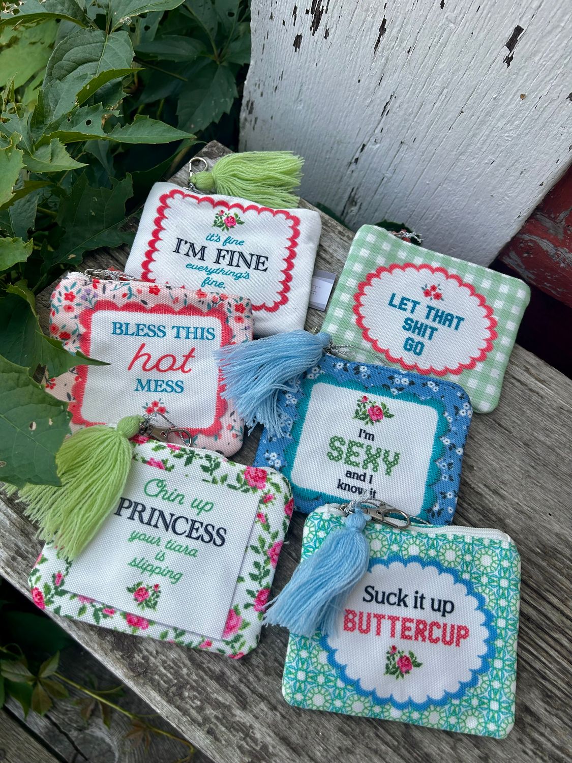 Coin Purse with Sayings