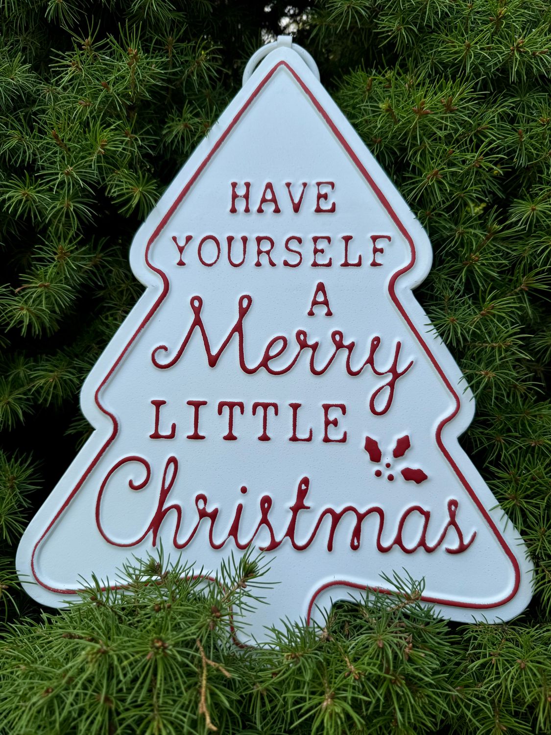 Merry Christmas Tree Sign